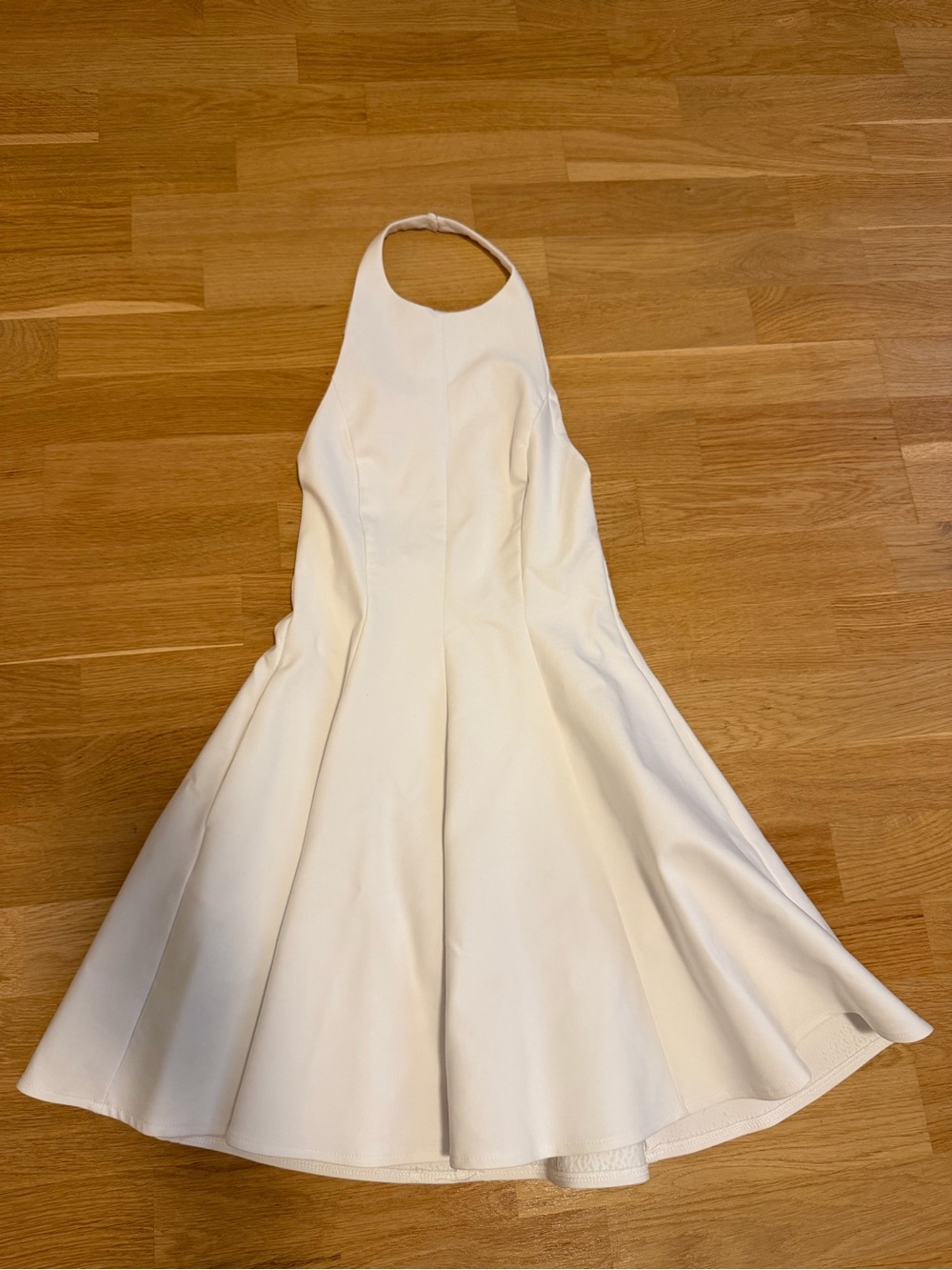 Zara white halter neck flared mini - Picture 2 of 7